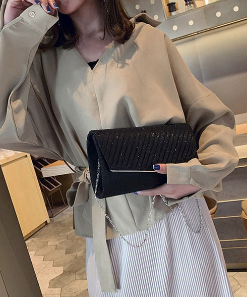 パーティーバッグ 結婚式 クラッチバッグ キラキラ フォーマルバッグ 二次会  2wayバッグエレガント お呼ばれバッグ黒 チェーンバッグ 小さめショルダーバッグ 86YWNY-001